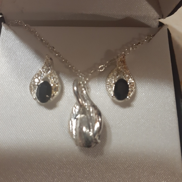 Matching Necklace & Earring Set - Picture 2 of 3